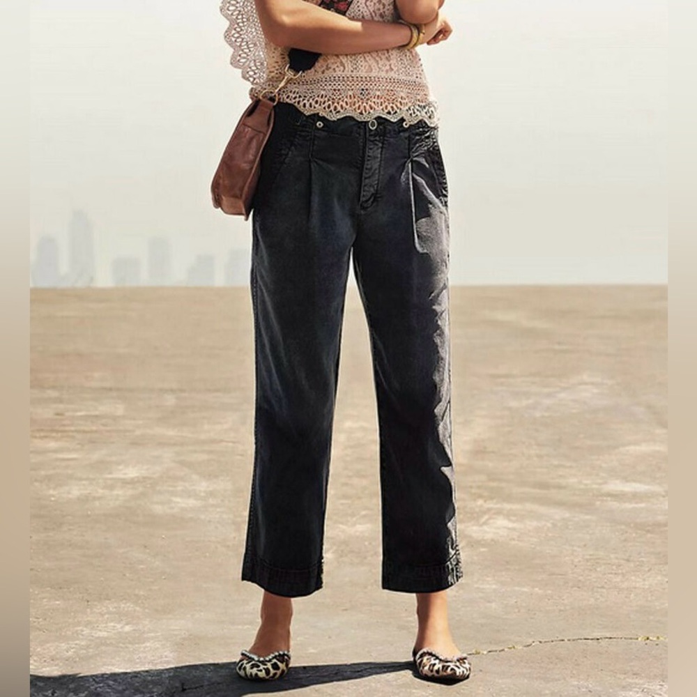 Anthropologie Slouched High Rise Trouser Pants Size 27